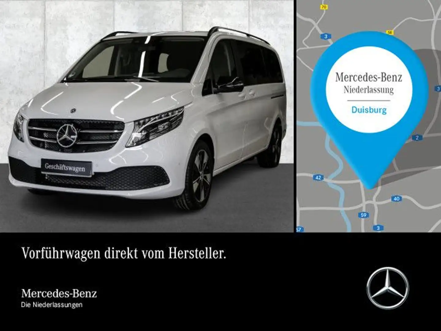 Mercedes-Benz V 250 d EDITION+SportP+9G+AHK+LED+Kamera+MBUX+Navi White - 1