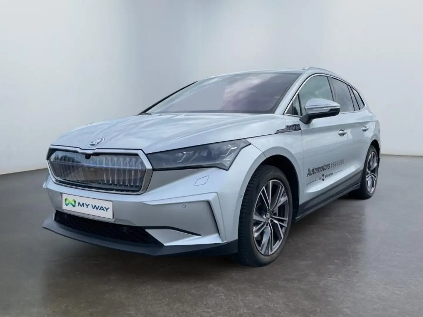 Skoda Enyaq CORPORATE 80-ToitOuvrant/Nav/Cuir Zilver - 1