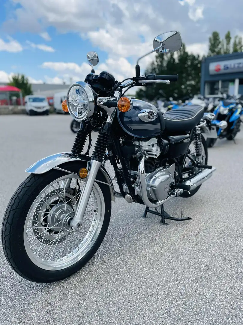 Kawasaki W 800 Bleu - 2