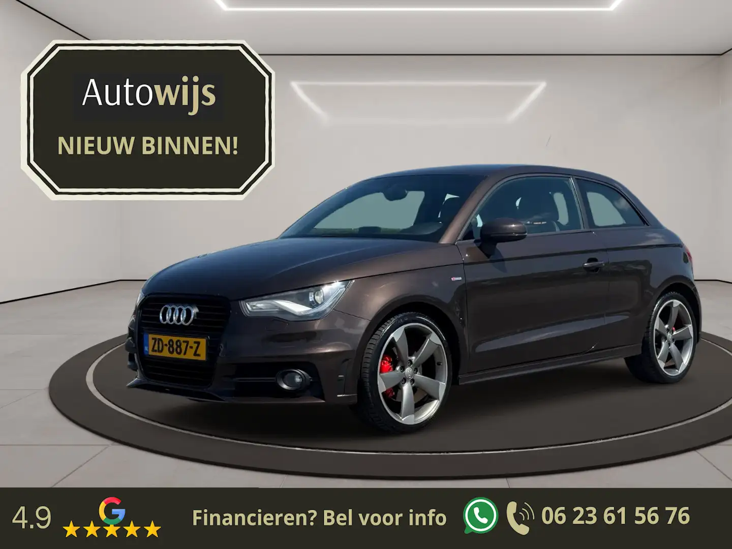 Audi A1 1.4 TFSI S edition|122PK|3x S-Line|Xenon|AUT|Goed Bruin - 1