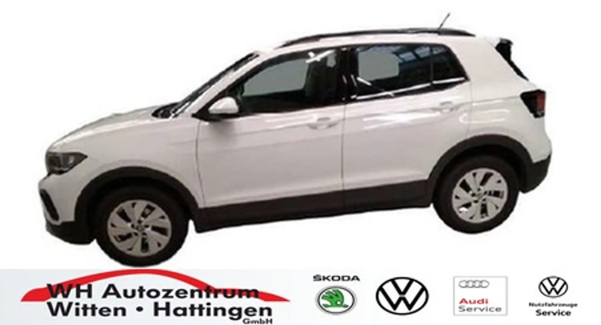 Volkswagen T-Cross 1.0 TSI Life NAVI LED GJ-REIFEN PDC ACC SITZHZG Weiß - 1
