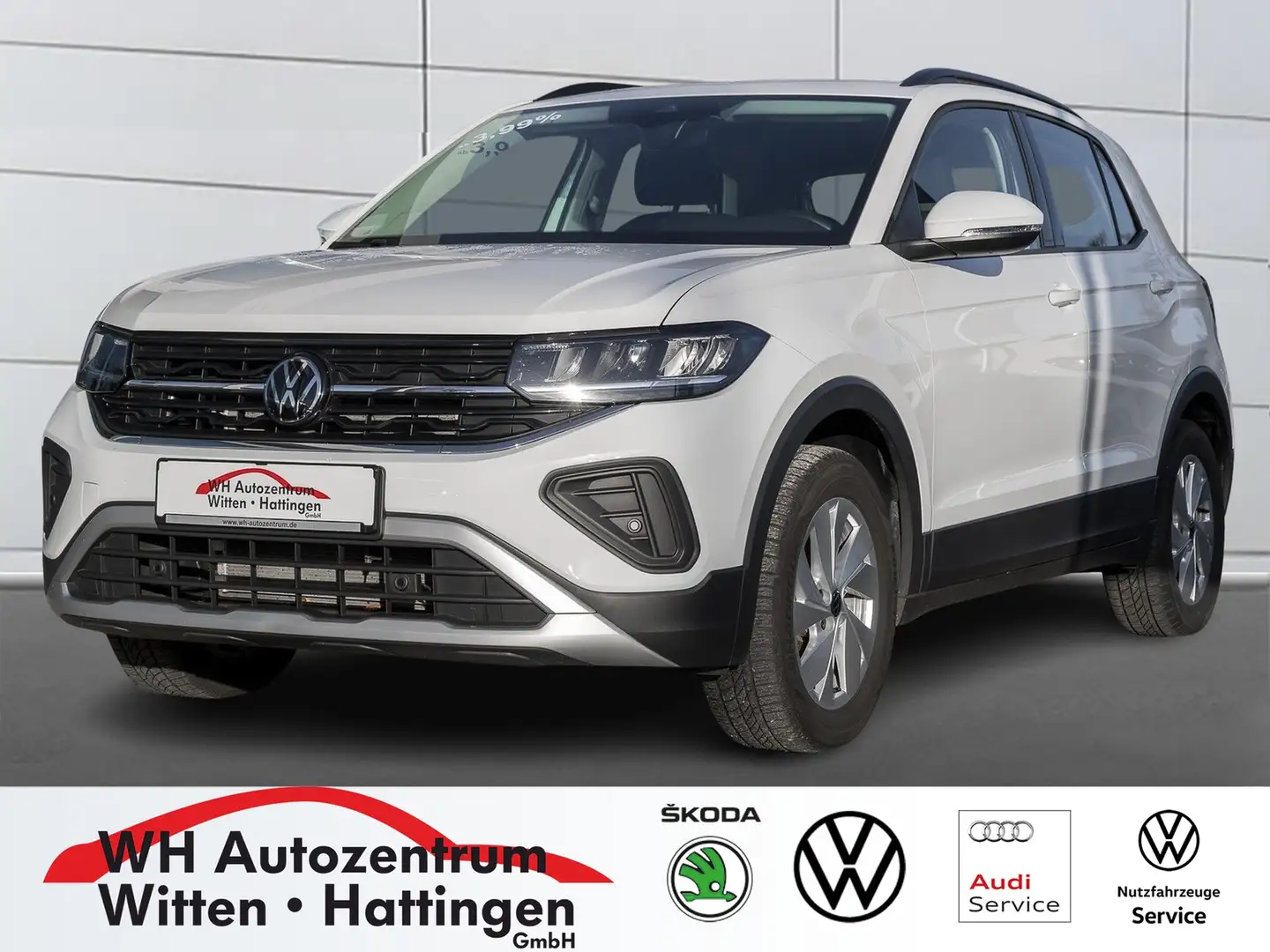 Volkswagen T-Cross 1.0 TSI Life NAVI LED GJ-REIFEN PDC ACC SITZHZG Weiß - 1
