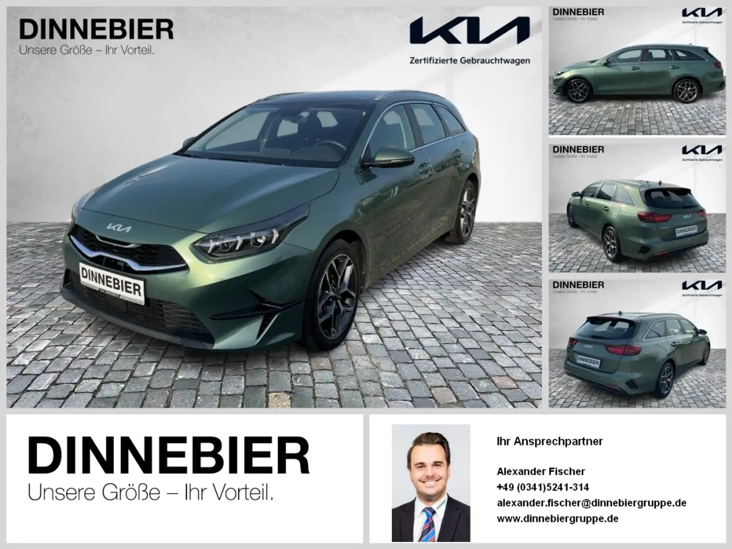 Kia Ceed SW / cee'd SW Ceed Sportswagon Spirit Glasdach+LED+Kamera Zelená - 1