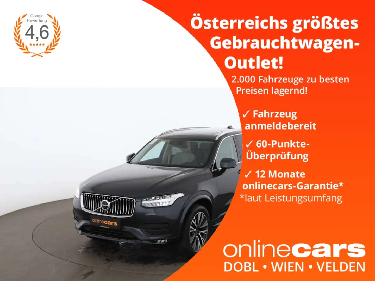 Volvo XC90 B5 D Momentum Pro AWD Aut LED STANDHZ NAVI Grau - 1
