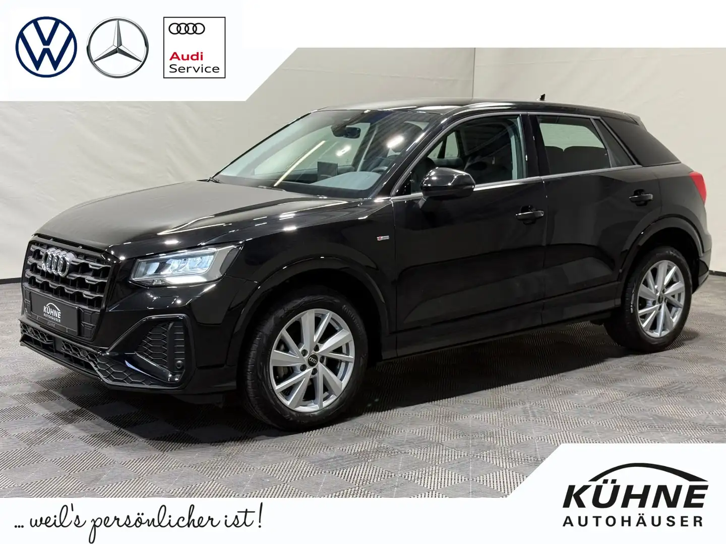 Audi Q2 S-Line 35 TFSI S-tronic | LED NAVI LEDER AHK Schwarz - 1