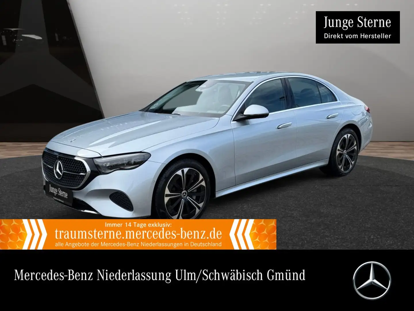 Mercedes-Benz E 300 de 4M Avantgarde 360° Distr. AHK Totwinkel Silber - 1