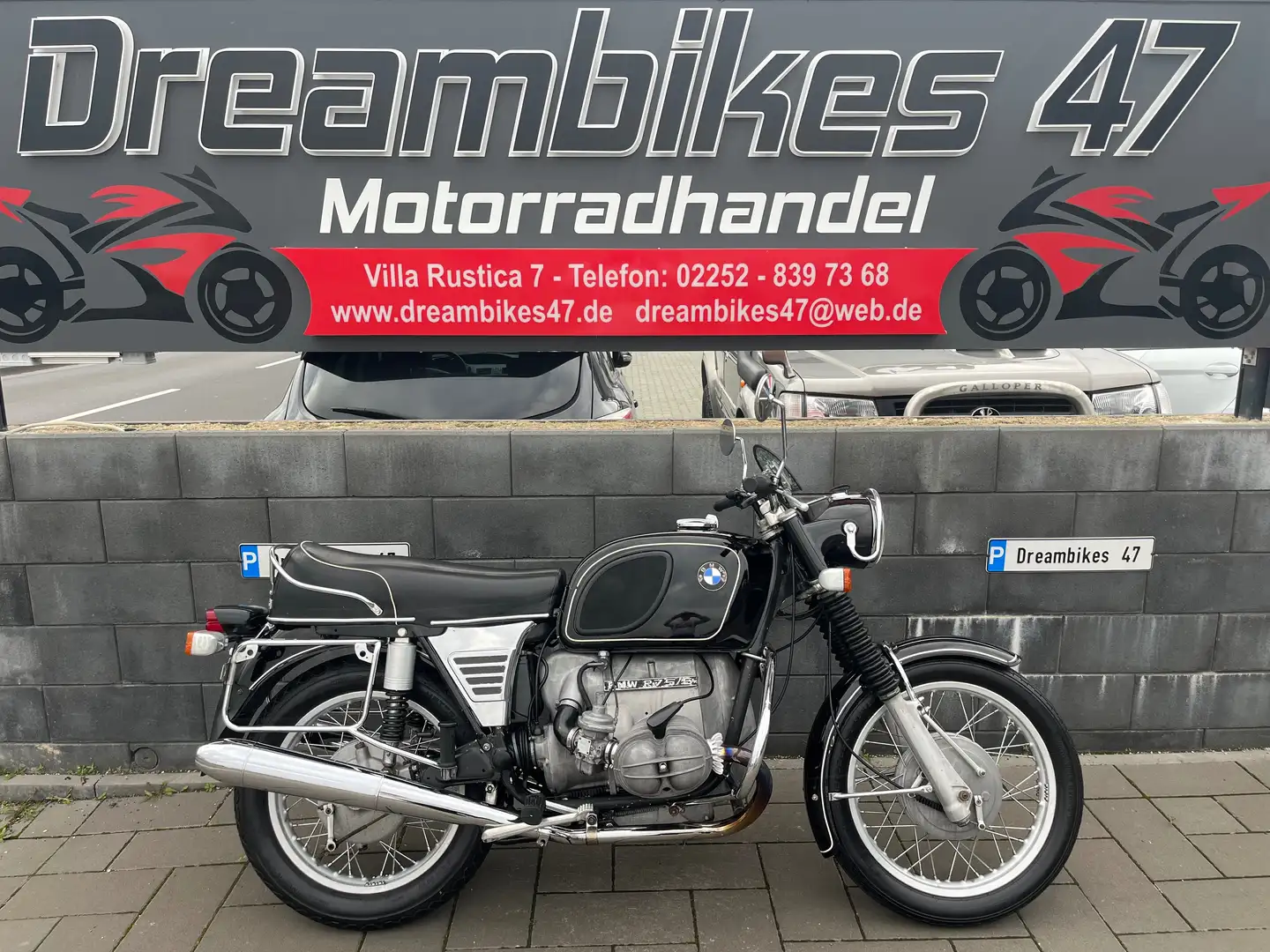 BMW R 75/5 **TOP ZUSTAND**5 GANG**KOFFER INKL. INNENTASCHEN** Negro - 1