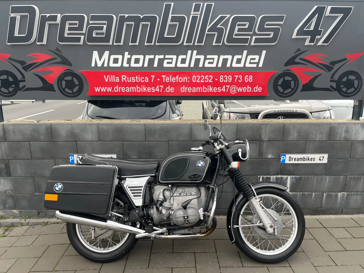 BMW R 75/5 **TOP ZUSTAND**5 GANG**KOFFER INKL. INNENTASCHEN** Negro - 2
