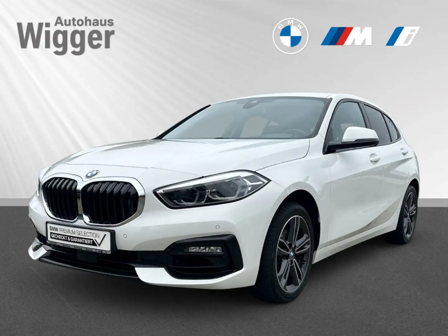 BMW 116 i Aut. Sport Line/Navigation/Soundsystem/LED Weiß - 1