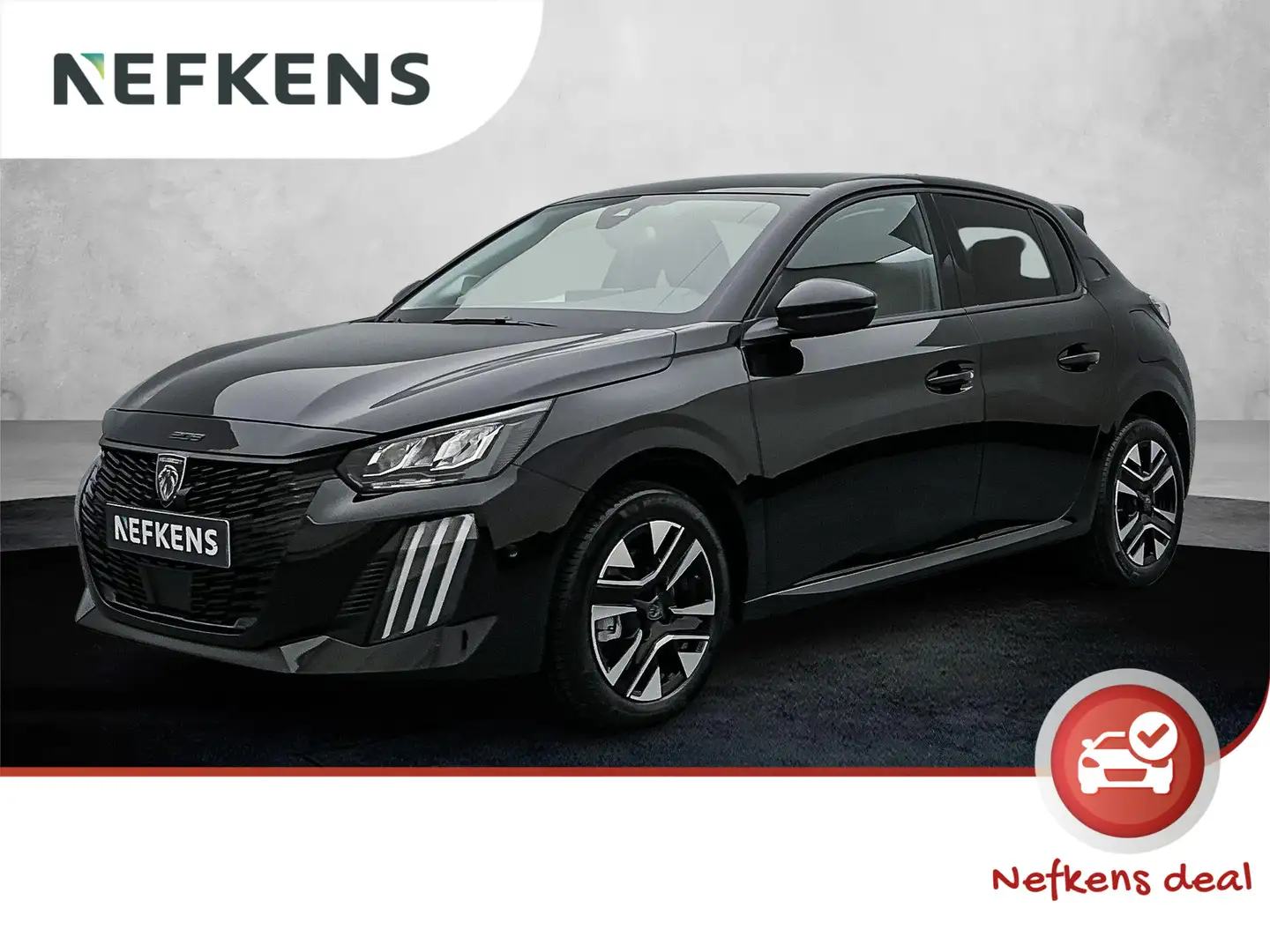 Peugeot 208 Allure Hybrid 136 pk Automaat | Navigatie | Achter Zwart - 1