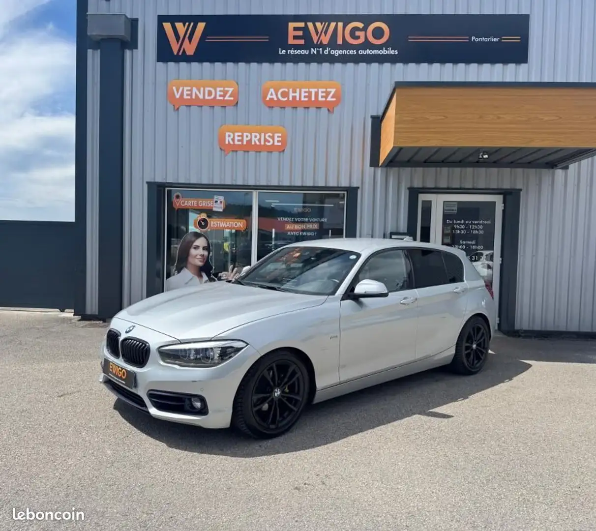 BMW 118 2.0 118 D 150ch EDITION SPORT Gris - 1