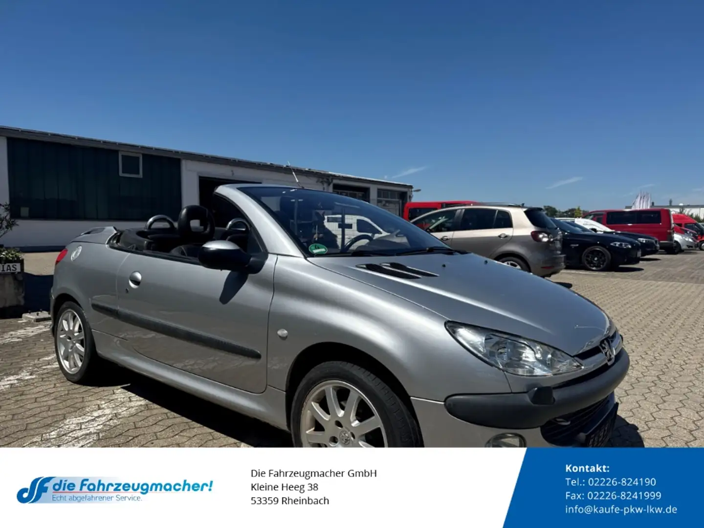Peugeot 206 Cabriolet CC Platinum 2.0 16V Händler Auto Grijs - 1