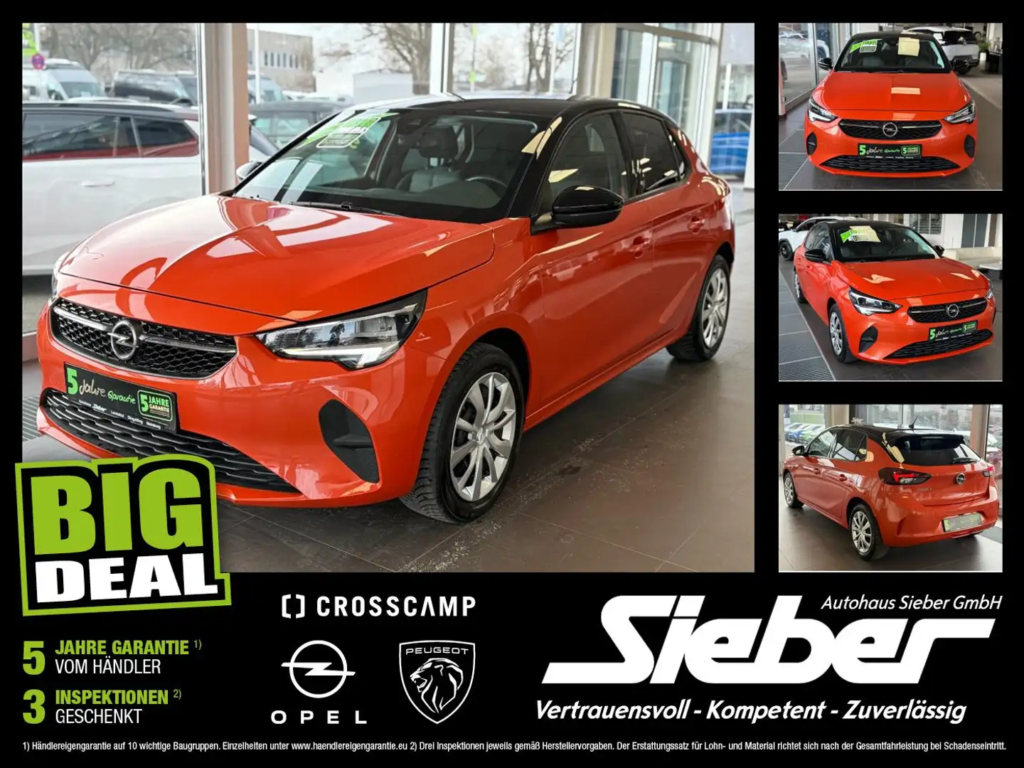 Opel Corsa-e F Edition Tempomat*CarPlay*Sithzg Orange - 1