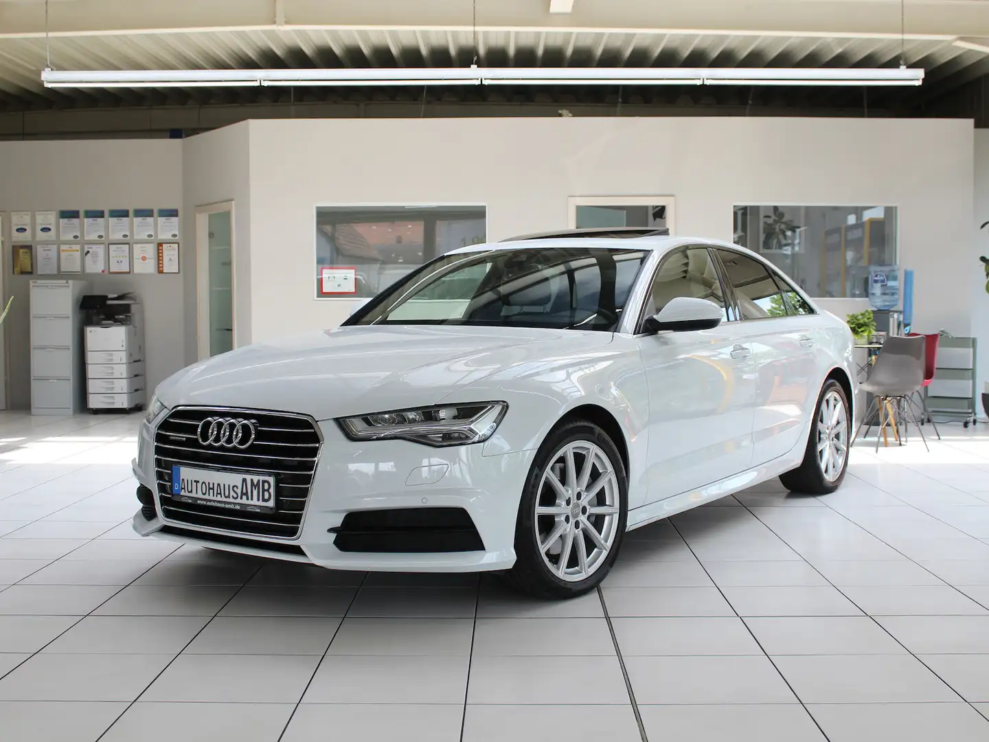 Audi A6 3.0 TDI quattro Leder Navi Matrix Head-Up Weiß - 1