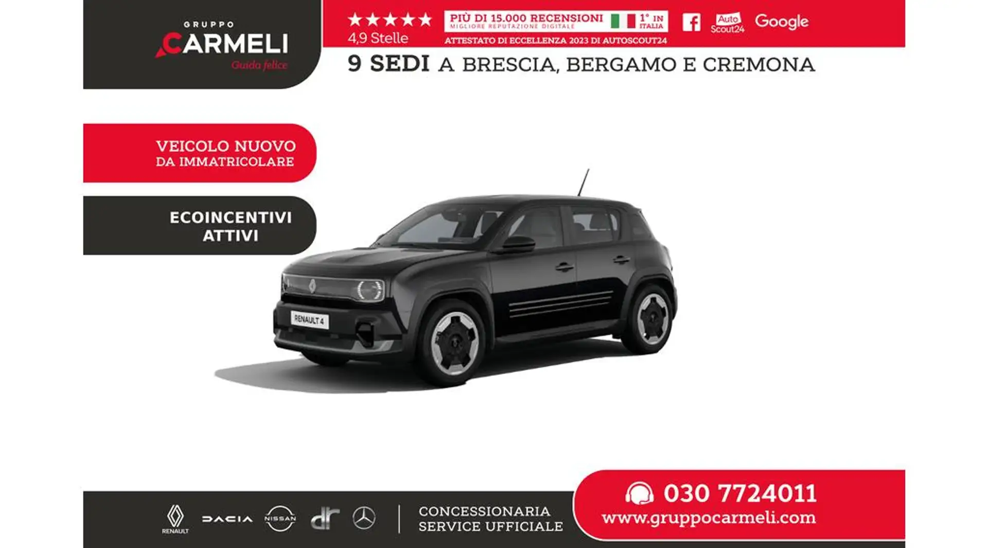 Renault R 4 enault Evolution urban range 120cv - NUOVA Zwart - 1