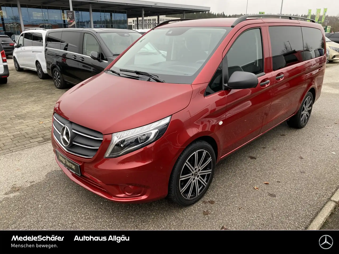 Mercedes-Benz Vito Vito 124 CDI 4x4 Tourer PRO L LIEGE LED DISTRONIC Rot - 2