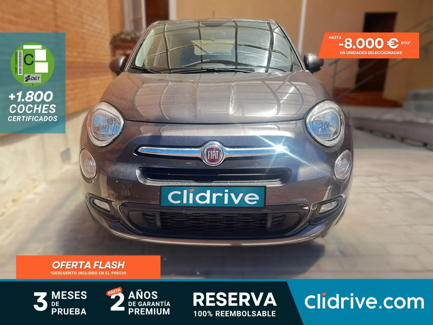 Fiat 500X 1.6Mjt Lounge 4x2 88kW Marrón - 1