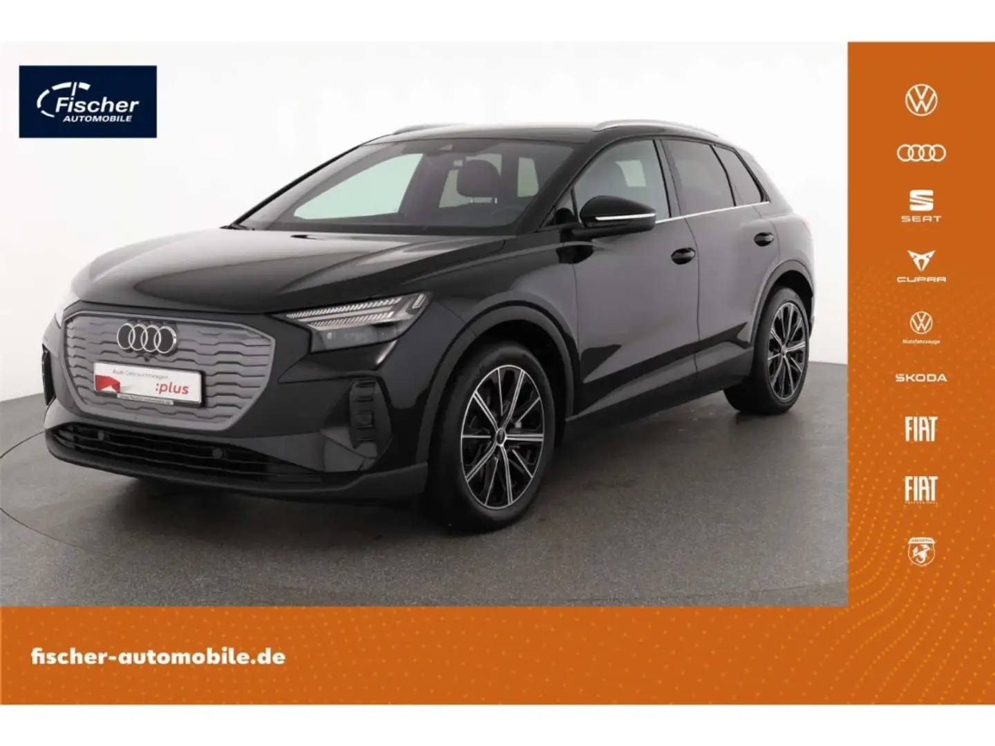 Audi Q4 e-tron 45 AHK/HUD/Leder/20''/RFK/W-Pumpe Schwarz - 1