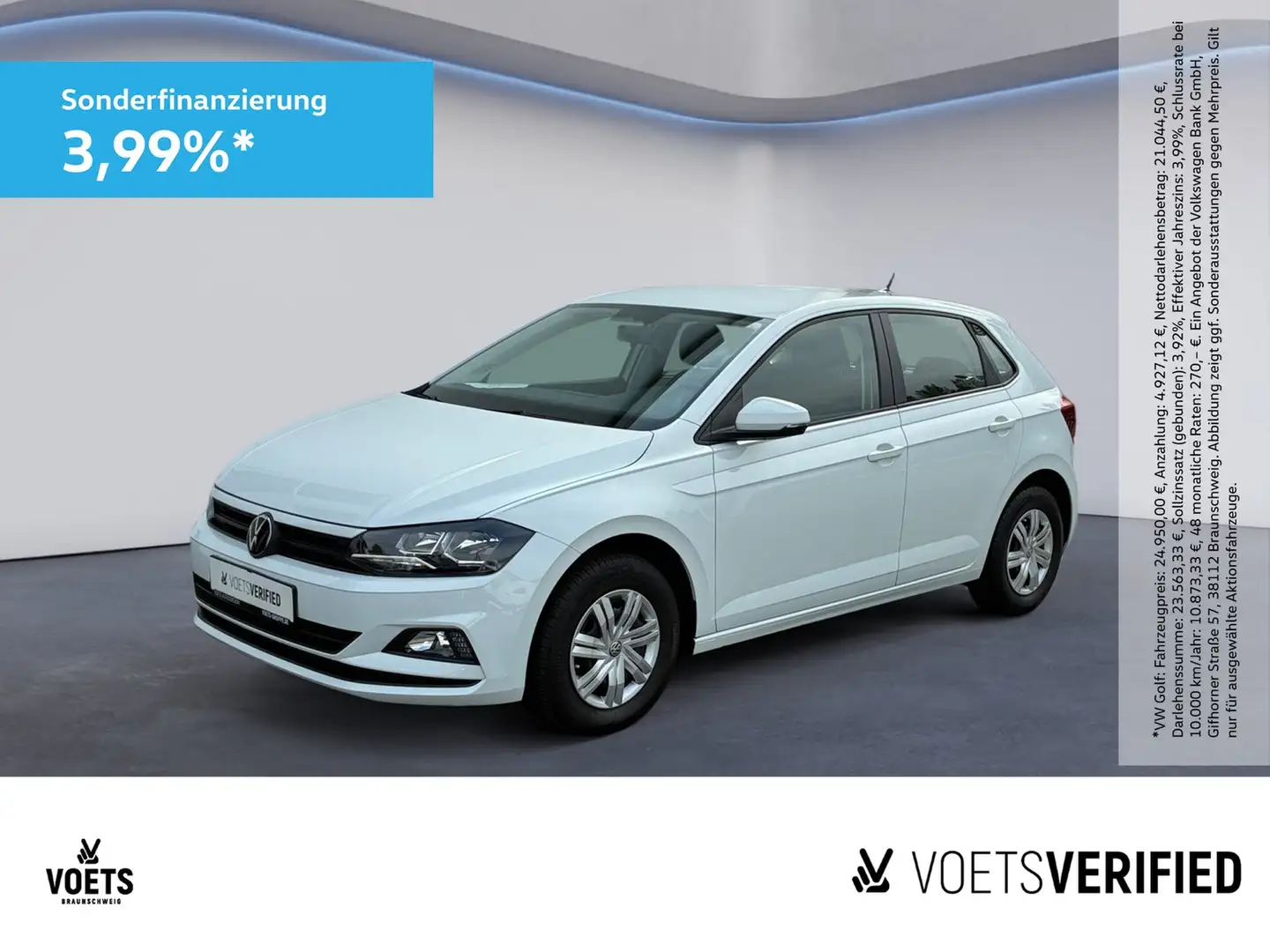 Volkswagen Polo Trendline 1.0 TSI KLIMA+SHZ+DAB Wit - 1