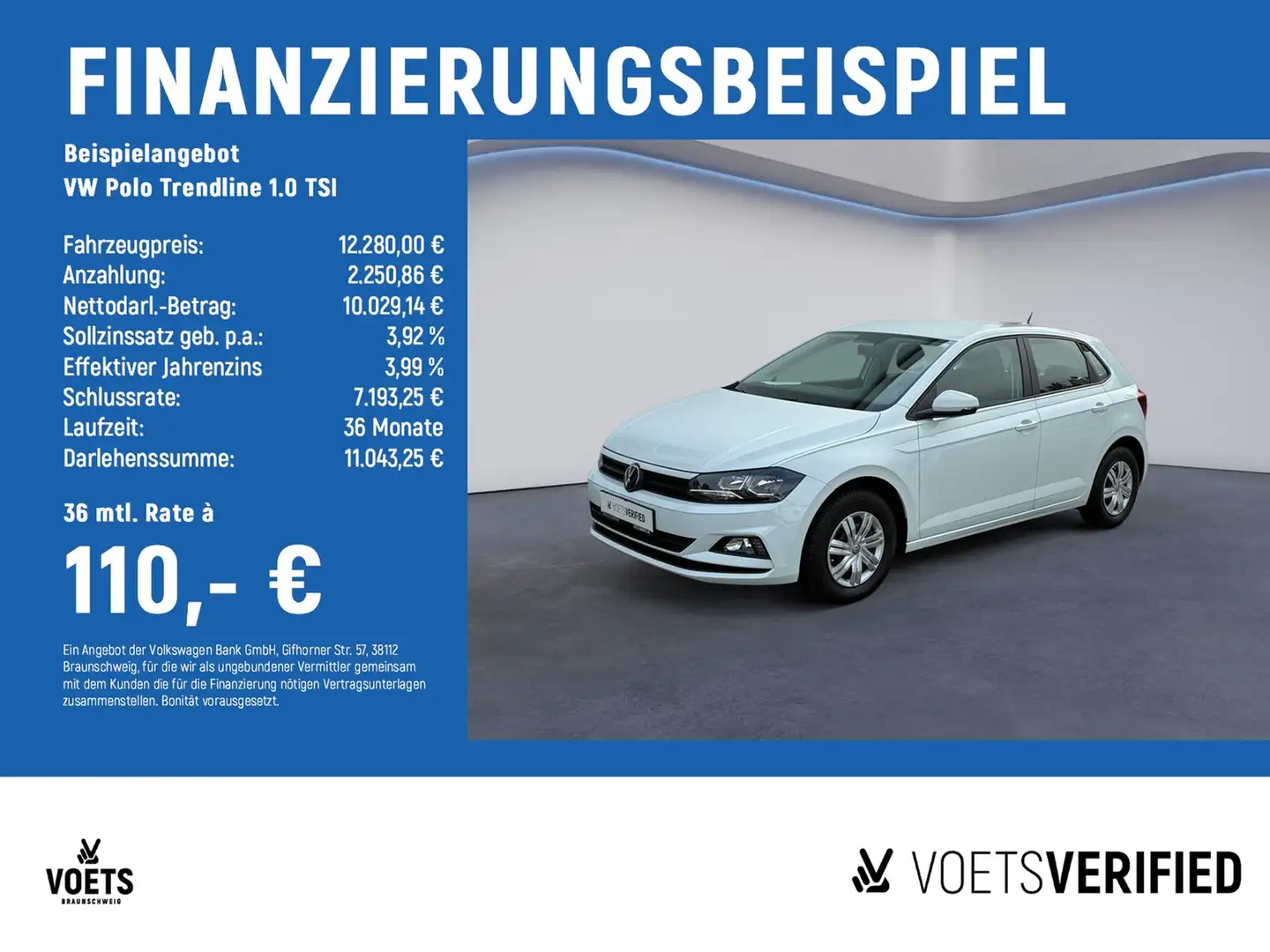 Volkswagen Polo Trendline 1.0 TSI KLIMA+SHZ+DAB Wit - 2