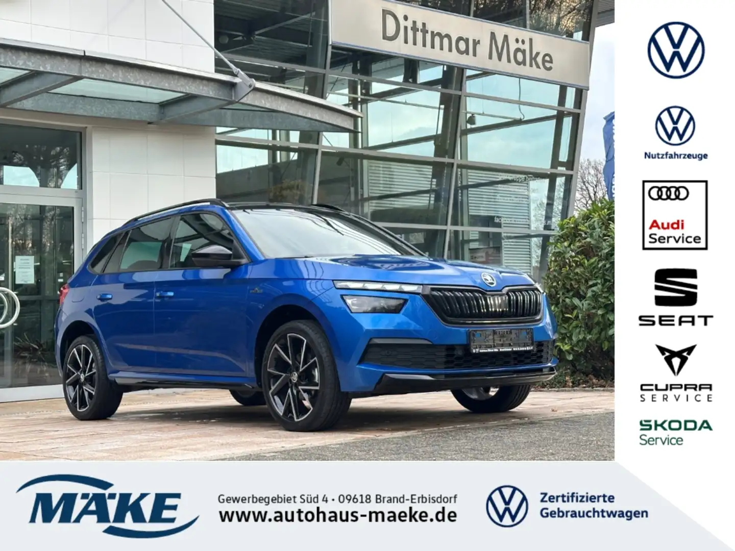 Skoda Kamiq Monte Carlo 1.5 TSI LED RFK GRA APP DAB VC Blau - 1