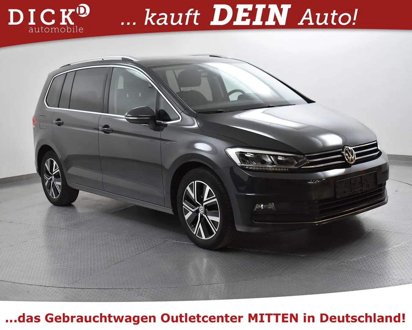 Volkswagen Touran 2.0d DSG Highl STANDHZ+NAV+KAM+LED+AHK+AC Grey - 1