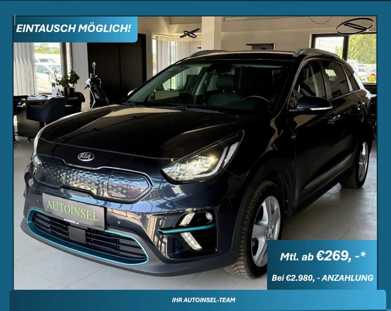 Kia Niro e-Niro Long Range Gold Blau - 1