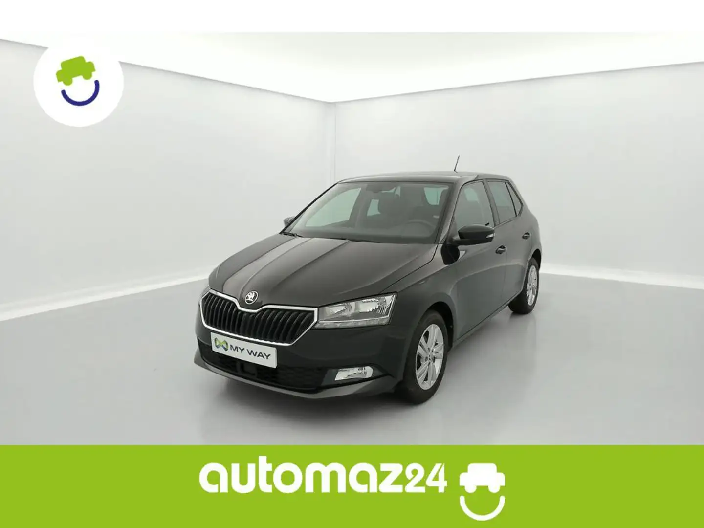 Skoda Fabia Ambition 1.0TSI 70kW(95ch) 5v * ATT REM * APP CONN Zwart - 1