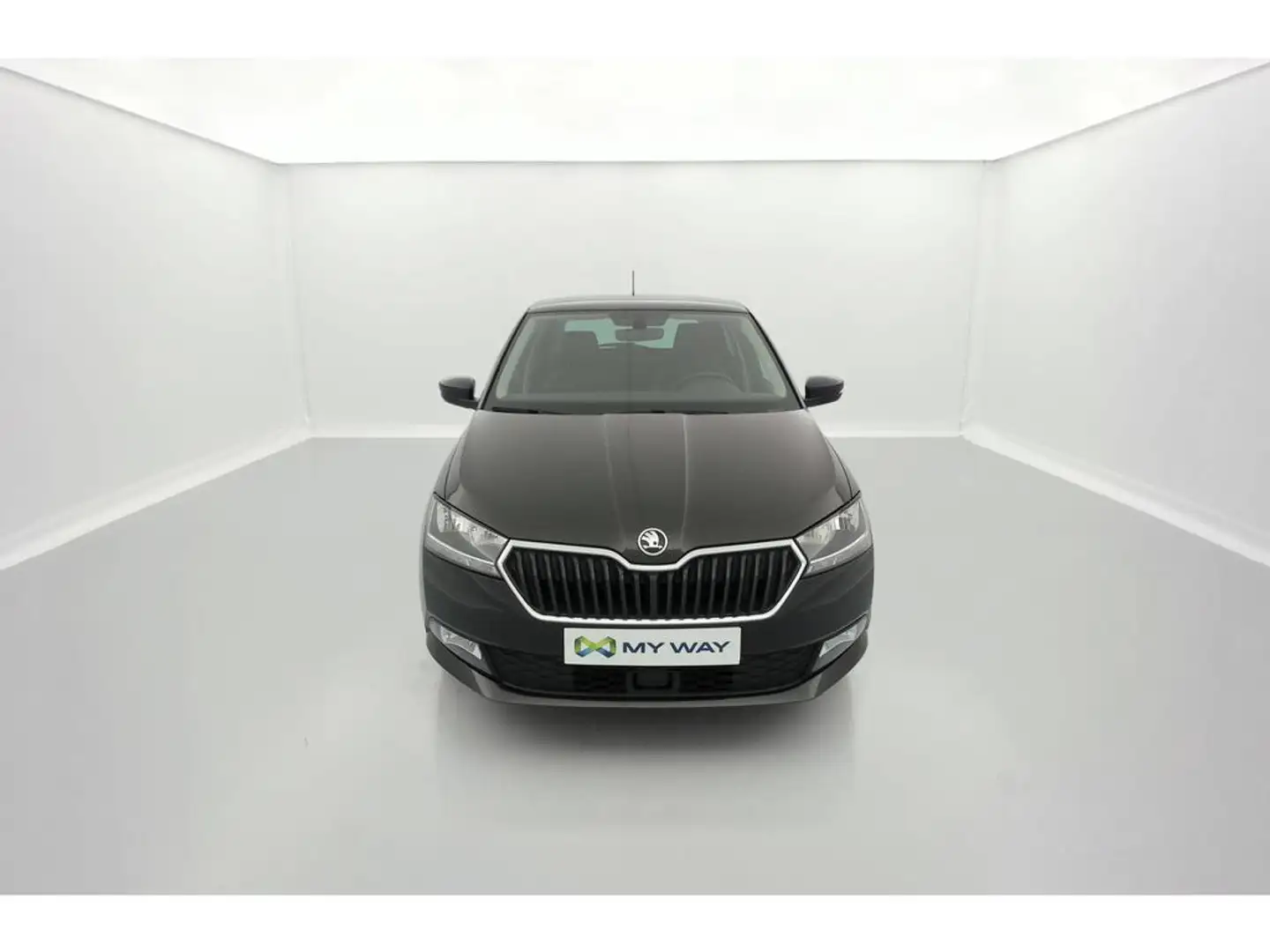 Skoda Fabia Ambition 1.0TSI 70kW(95ch) 5v * ATT REM * APP CONN Zwart - 2