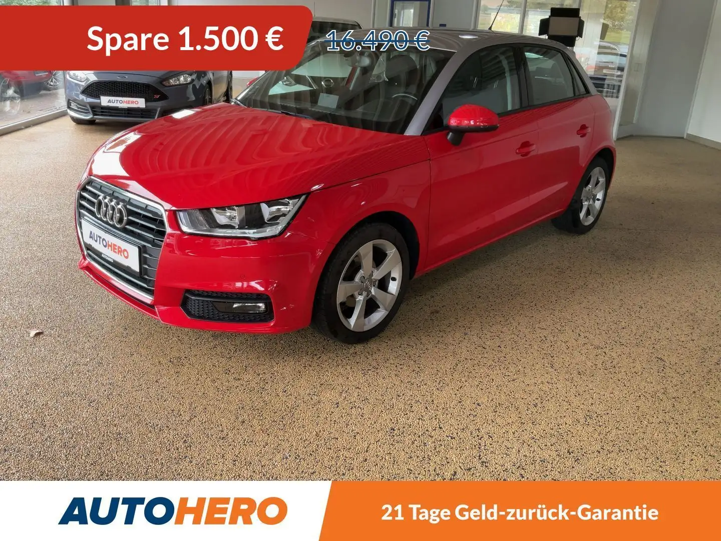 Audi A1 1.0 TFSI Sport Aut.*NAVI*PDC*SHZ*KLIMA*ALU* Rot - 1