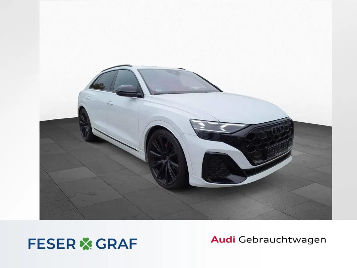 Audi Q8 50 TDI 2x S line /HD-Matrix/ACC/HuD/Pano/Sthzg/B&O Weiß - 1