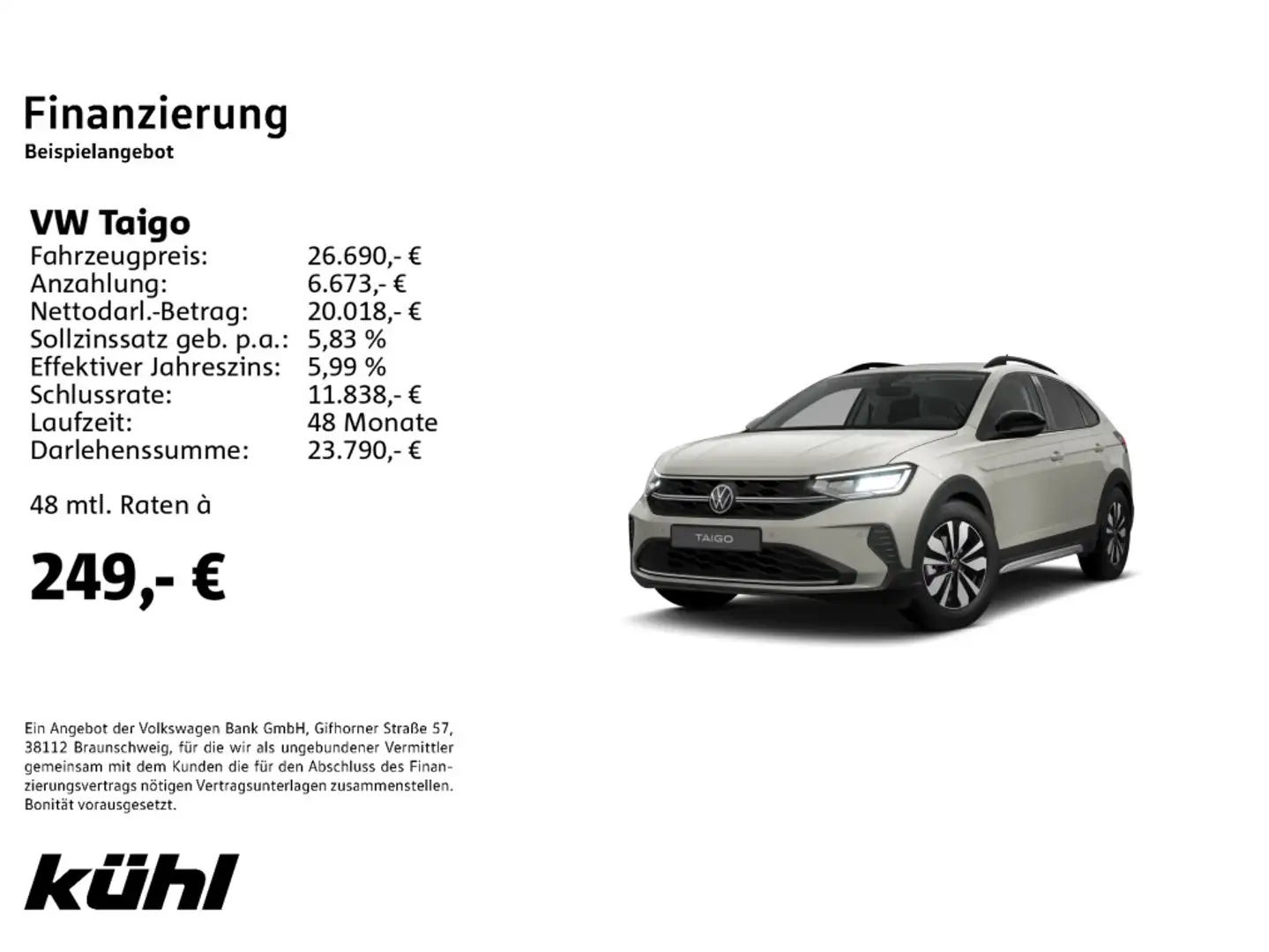 Volkswagen Taigo 1.0 l TSI OPF Goal Gris - 2