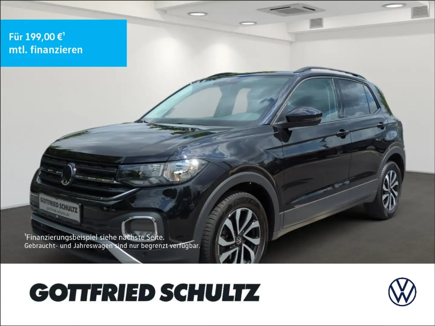 Volkswagen T-Cross 1.0 TSI Active NAVI SHZ PDC DAB MFL LM Schwarz - 1