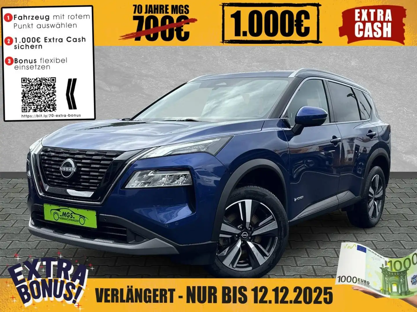 Nissan X-Trail N-Connecta E-Power #NAVI #SHZ #KAMERA Blauw - 1