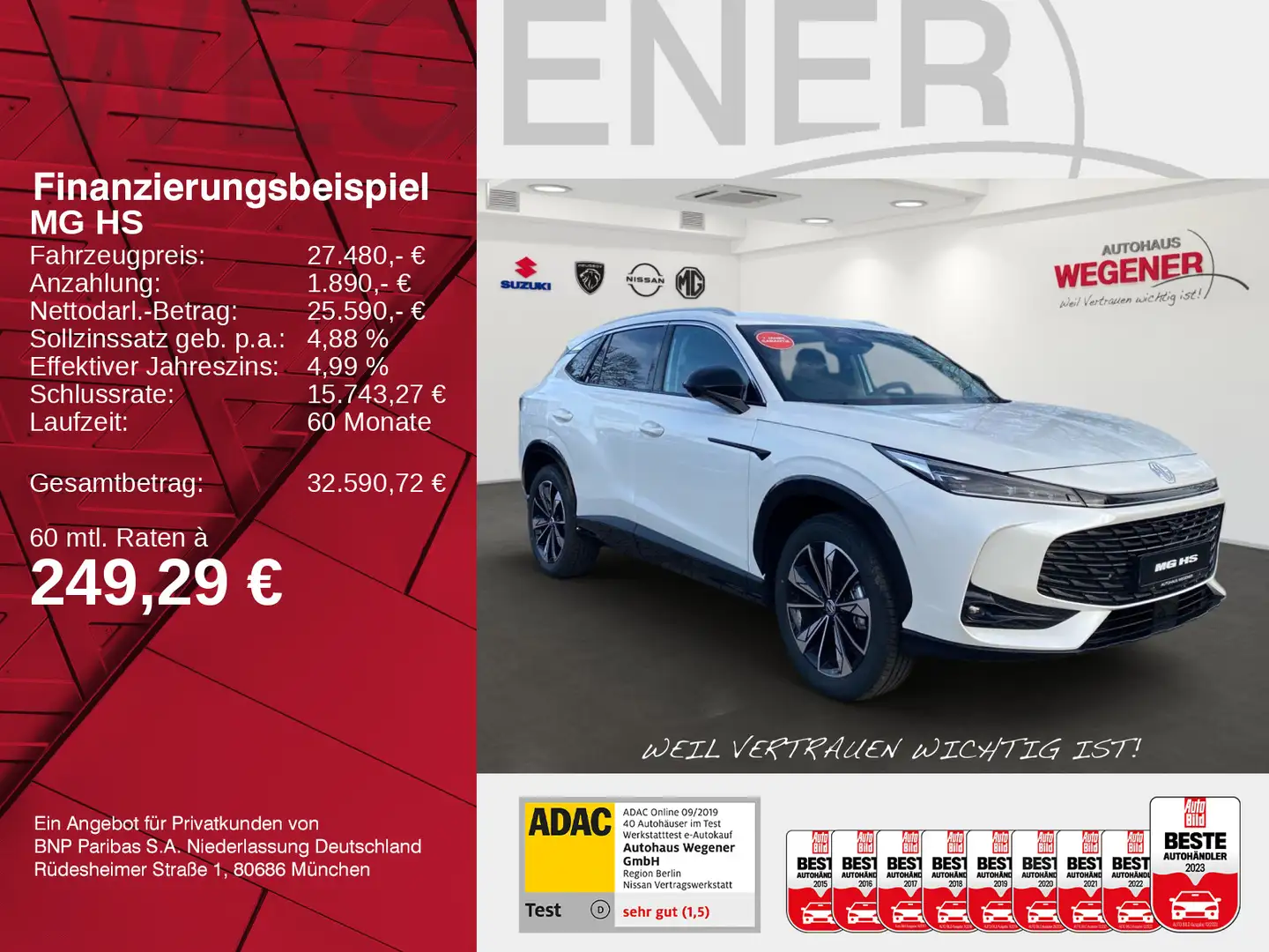 MG HS MG HS Comfort MT MY24  KAMERA NAVI SITZHEIZUNG Weiß - 2