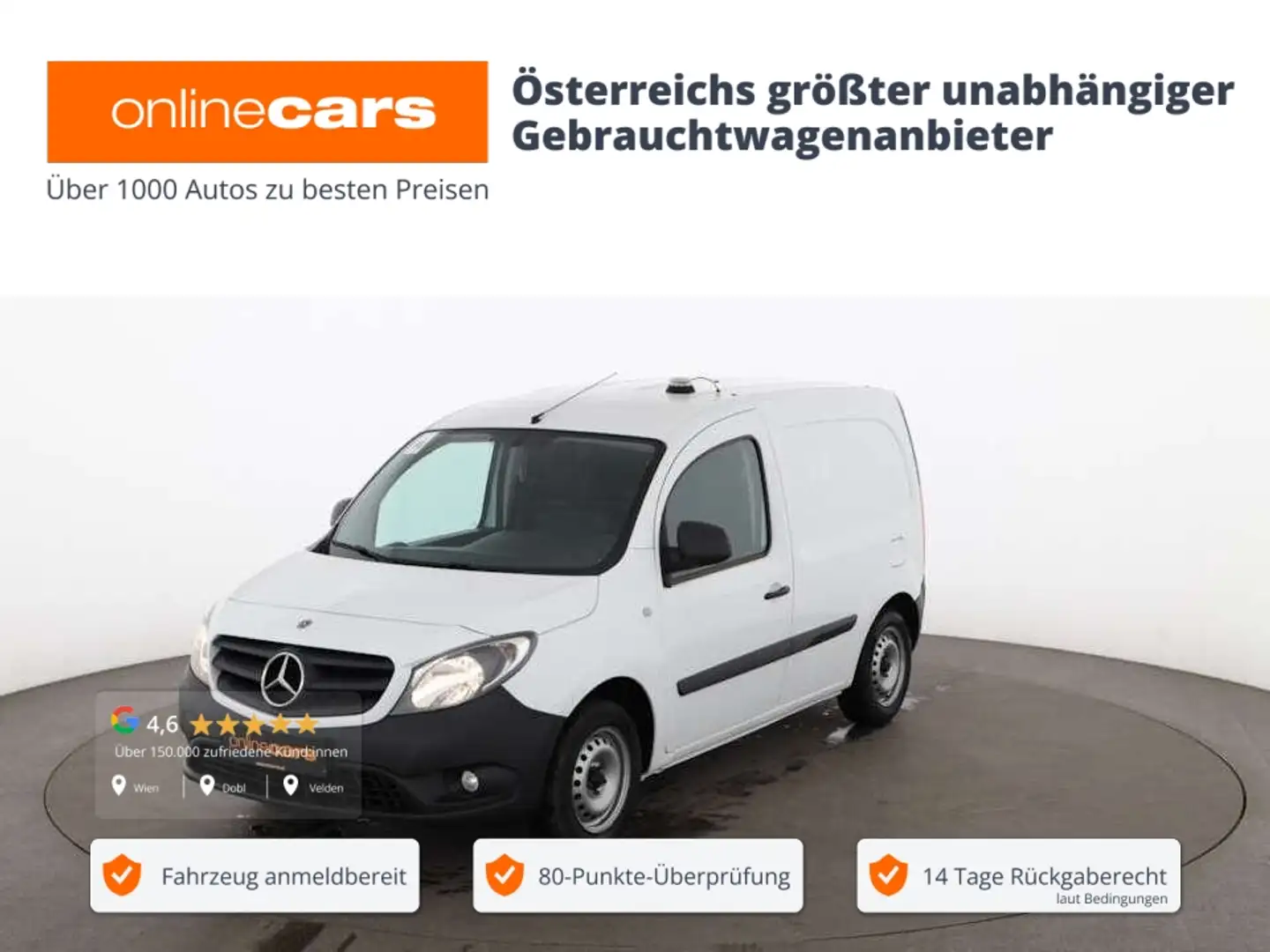 Mercedes-Benz Citan Kasten 109 CDI AHK SITZHZG KLIMA RADIO Weiß - 1