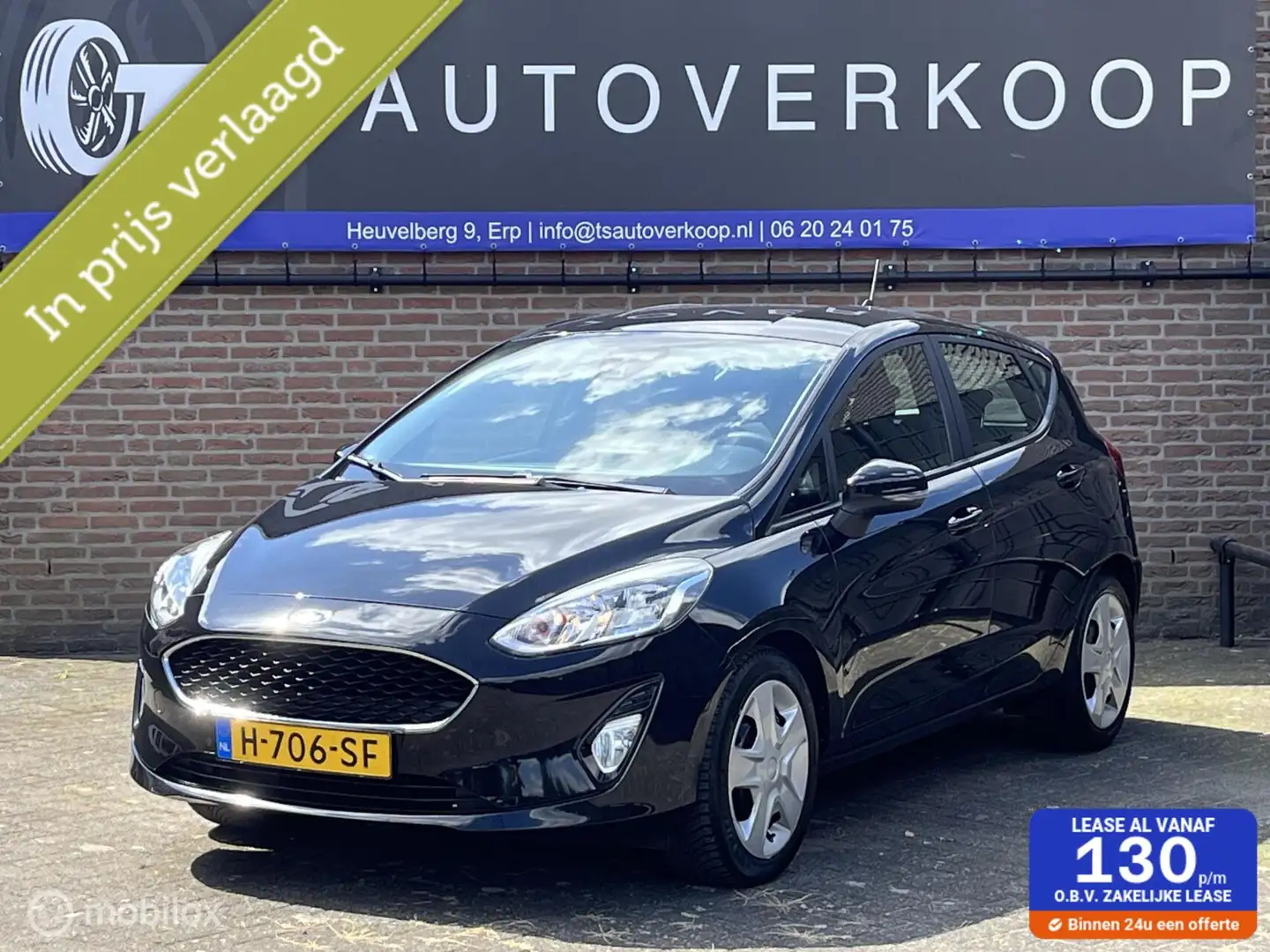Ford Fiesta 1.0 EcoBoost Connected NAVIGATIE+PARKEERSENSOREN Zwart - 1