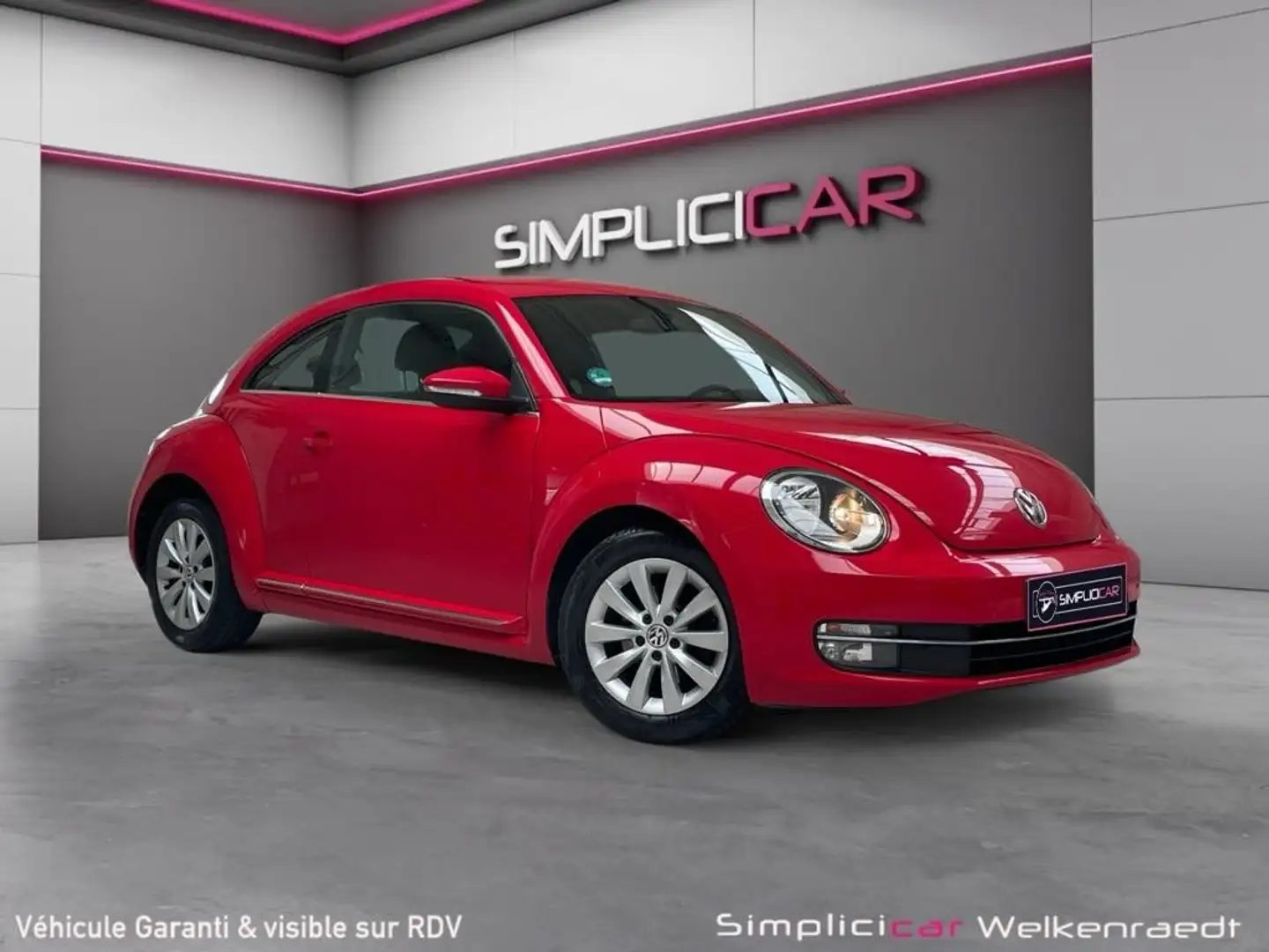 Volkswagen Beetle 1.2 TSI-Garantie 12 mois-CLIM-GPS-BLUETOOTH Červená - 1