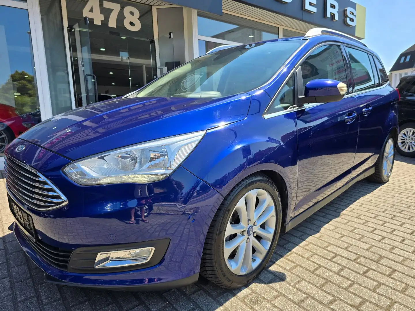 Ford Grand C-Max Titanium*Navi*R-Cam*PDC*Temp* Bleu - 1