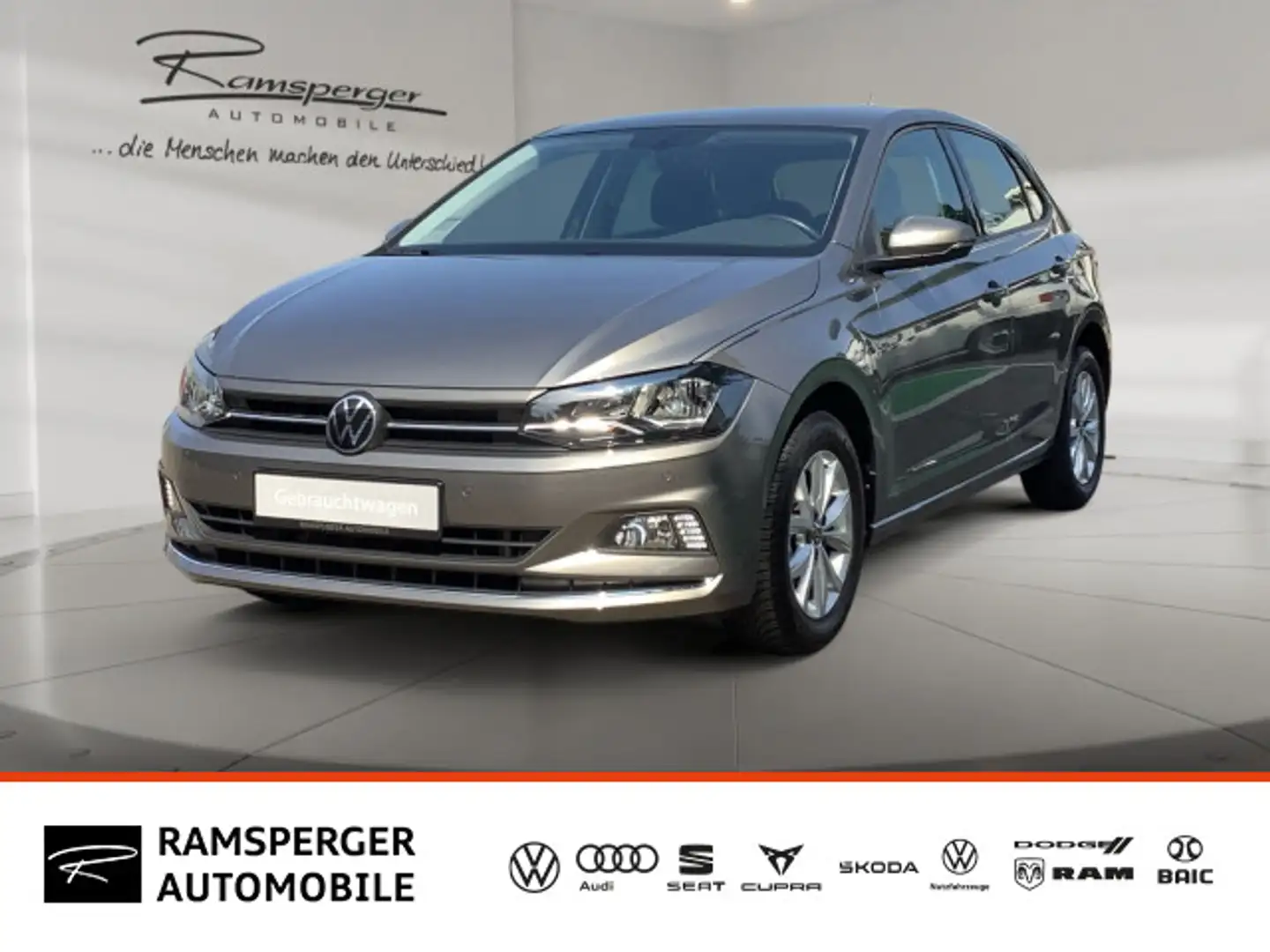 Volkswagen Polo 1.0 TSI Highline ACC APP DAB Climatronic PD Grau - 1
