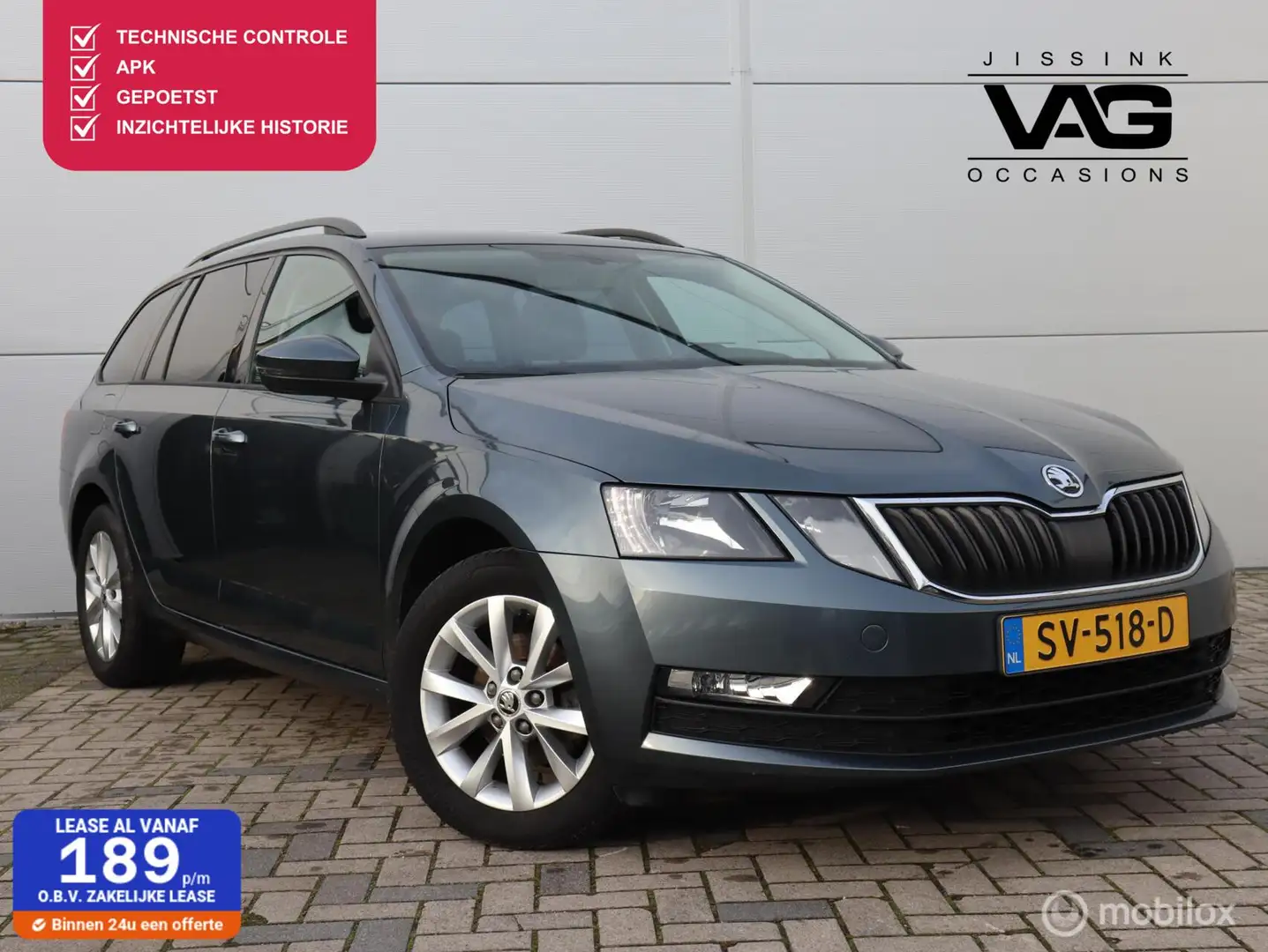 Skoda Octavia Combi 1.6 TDI Greentech Clever Edition Grijs - 1