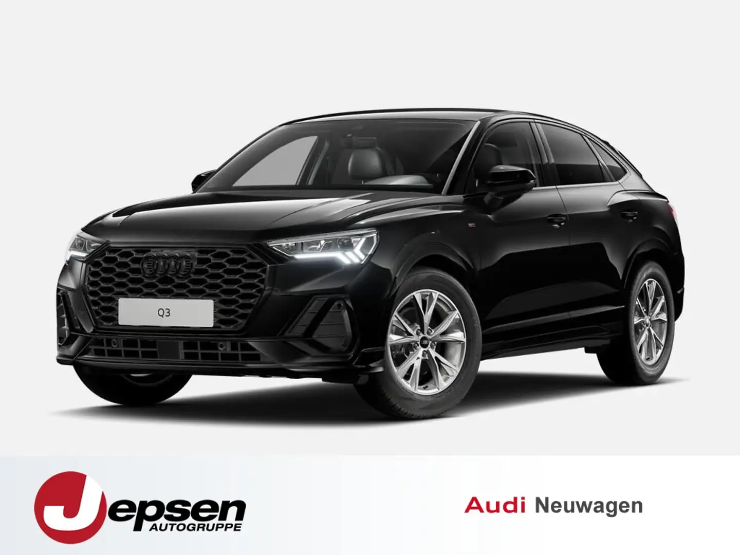 Audi Q3 Sportback S line 35 TFSI S tr. LED AHK PDCam Zwart - 1