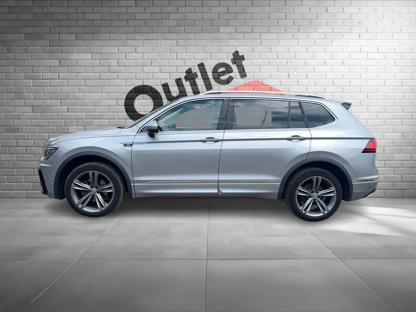 Volkswagen Tiguan Allspace Highline TDI ASSIST+Pano+CARPLAY Silber - 2