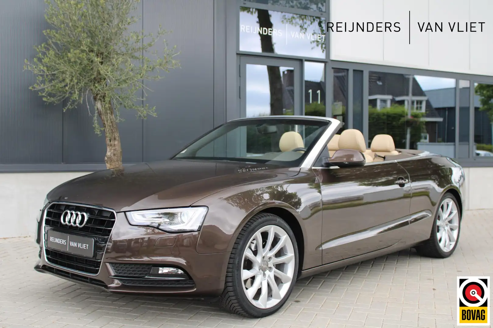 Audi A5 Cabriolet 2.0 TFSI Pro Line | Houtinleg | MMI Nav. Marrón - 1