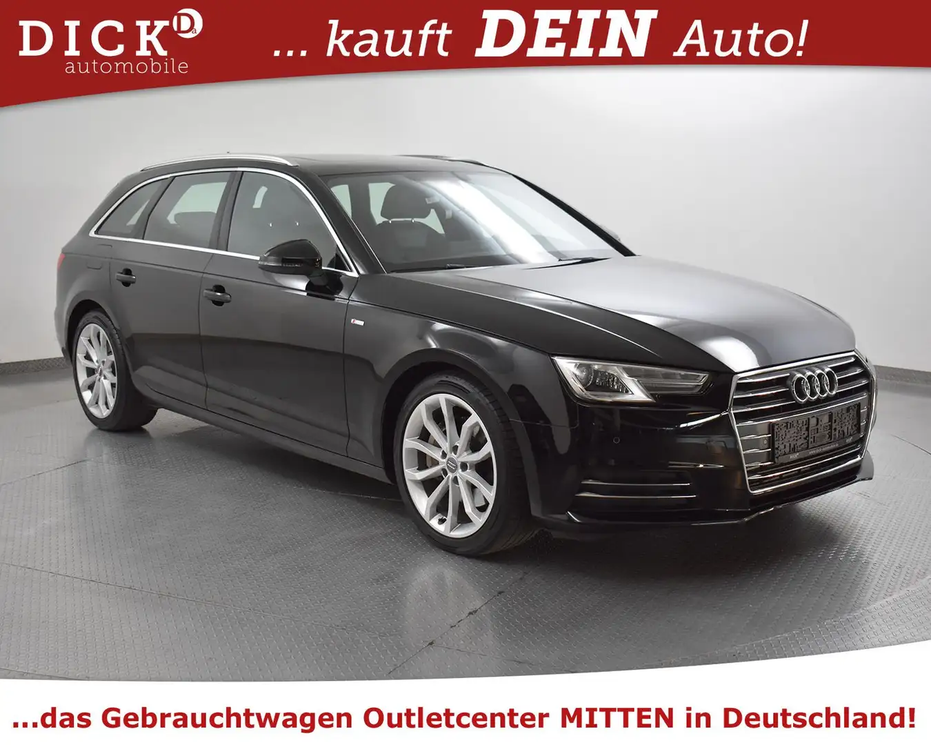 Audi A4 Av 3.0d S-Tr. Sport S LINE+PANO+AHK+NAVI+XEN+ Schwarz - 1