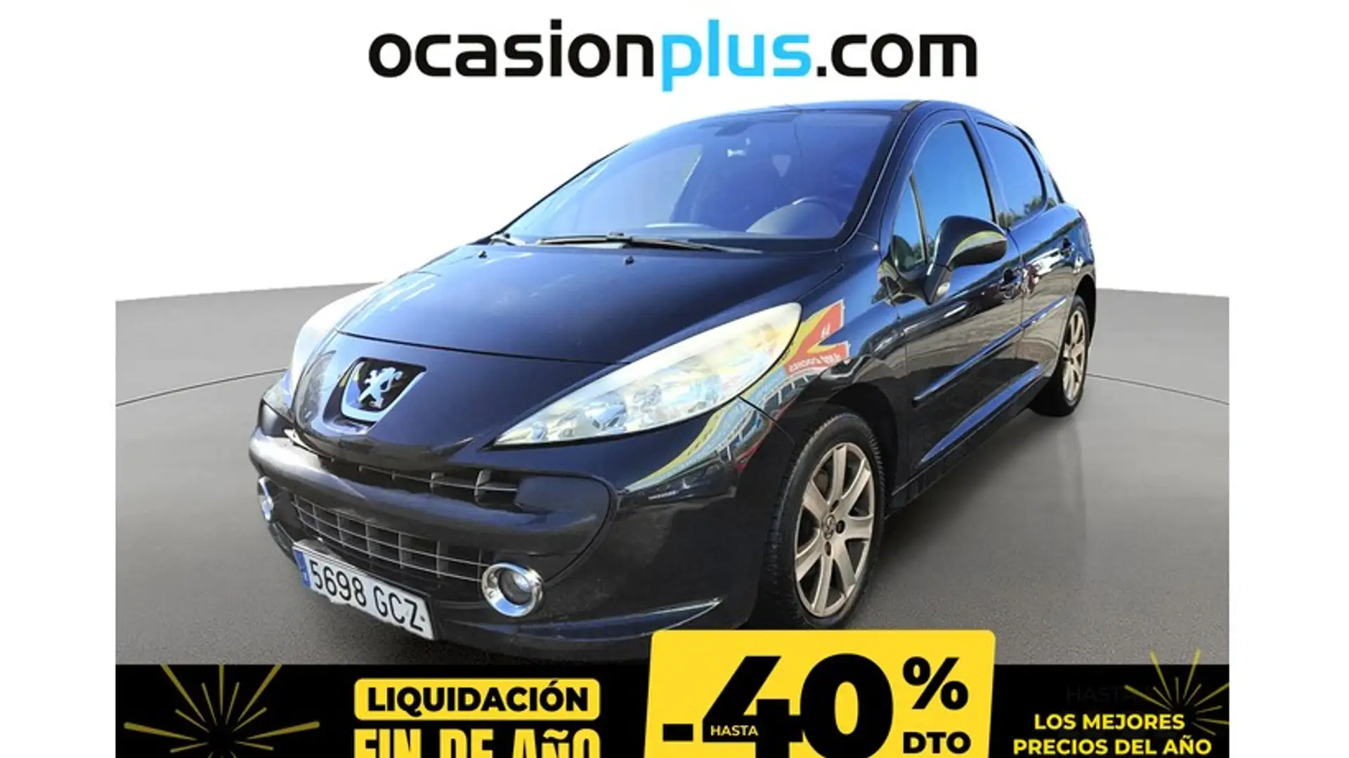 Peugeot 207 1.6 VTi 16v Premium Schwarz - 1