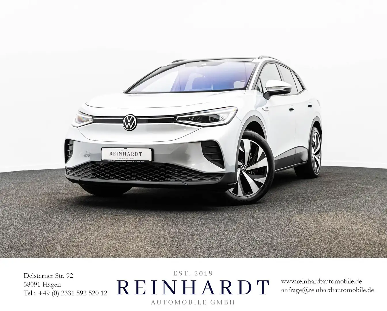 Volkswagen ID.4 PRO PERFORMANCE 150kW IQ-L/ACC/HuD/PANO/360 Srebrny - 1