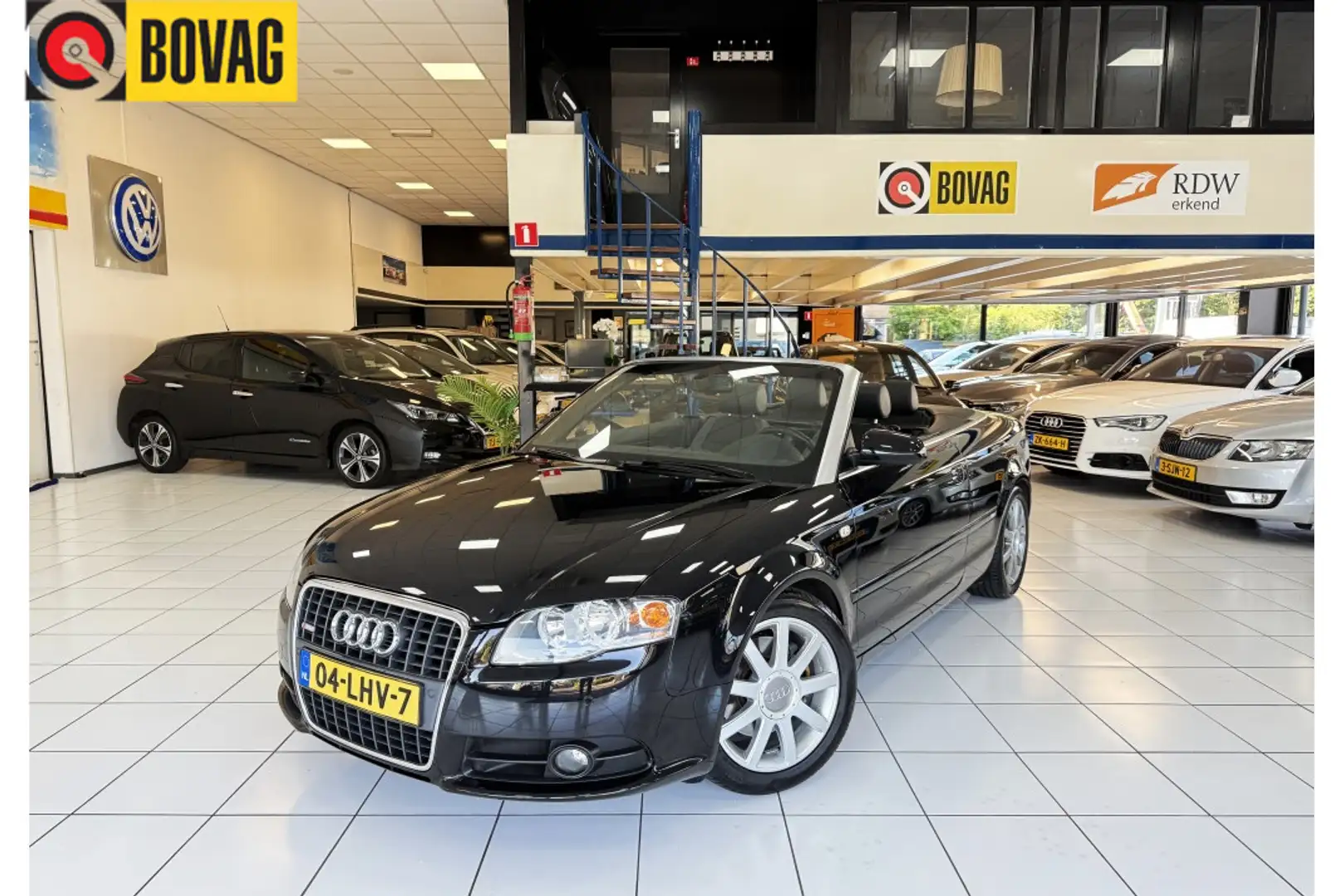 Audi A4 Cabriolet Bovag Garantie Cabriol 1.8 Turbo Pro Lin Noir - 1