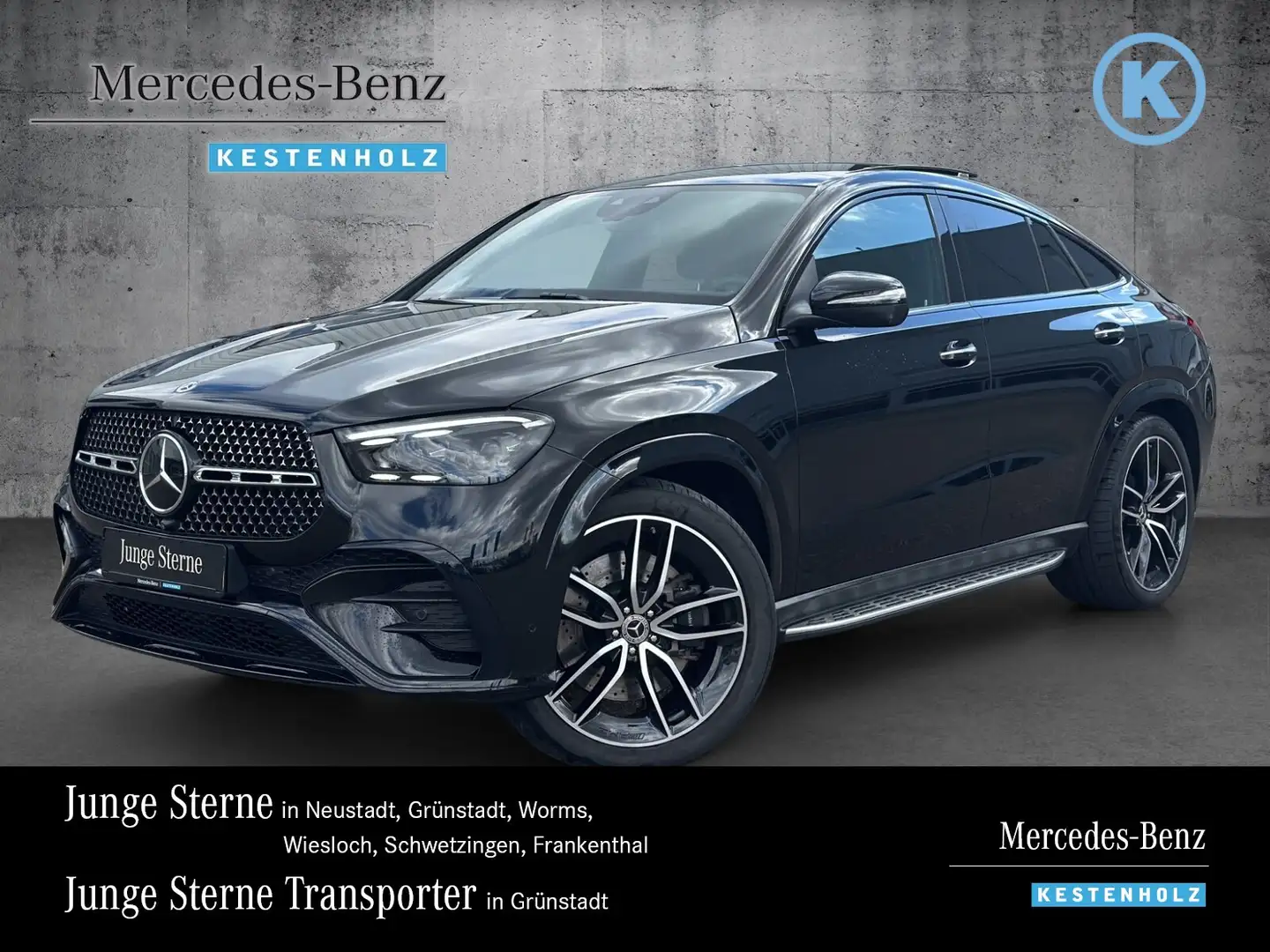 Mercedes-Benz GLE 450 GLE 450 d 4M AMG+NIGHT+AHK+DISTRO+PANO+BURM+KEYL Schwarz - 1