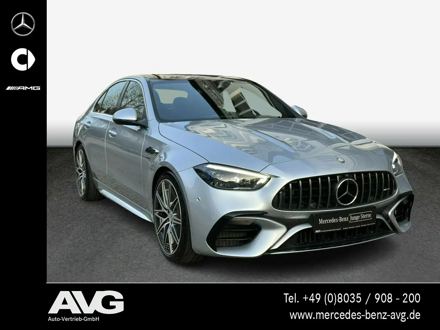 Mercedes-Benz C 63 AMG AMG C 63 S E Pano Memory PerfSou Distr DigLight Silber - 2